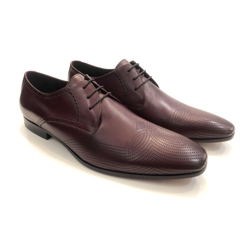 Sapato Cromobox Laser Lis - Burgundy
