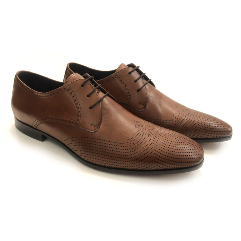 Sapato Cromobox Laser Lis - Whisky