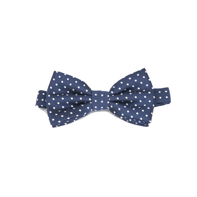 Gravata Borboleta Jacquard - Azul Dots