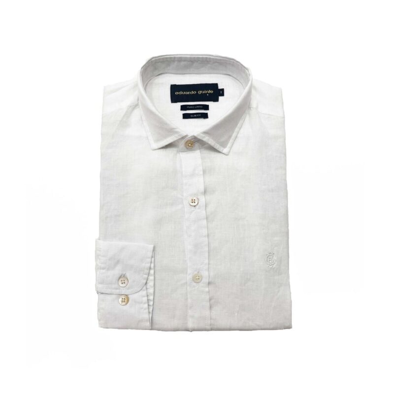 Camisa Linho Manga Longa - Branca