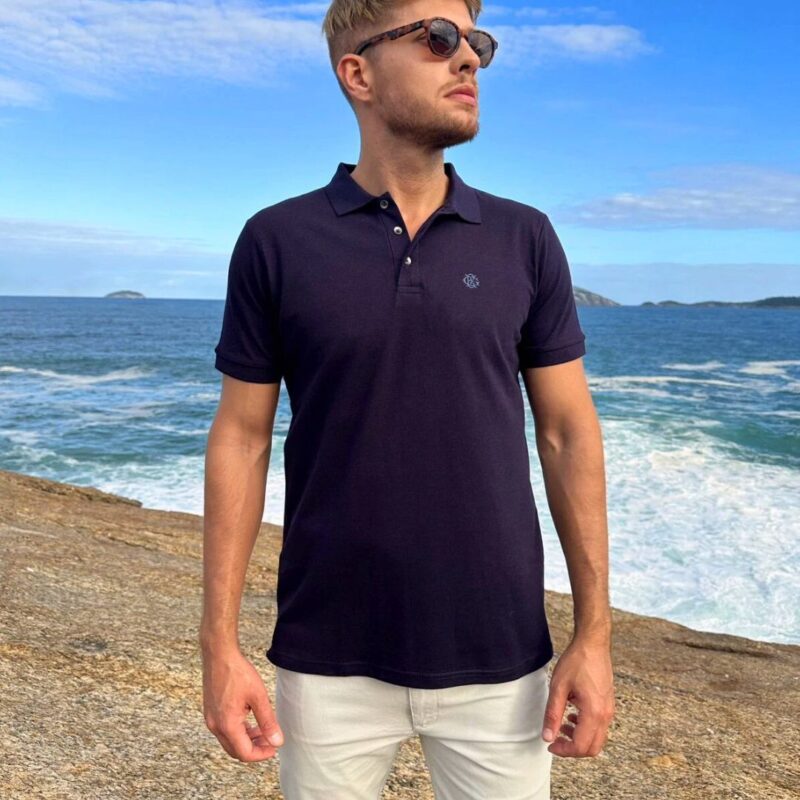 Polo Brazão Lisa - Uva