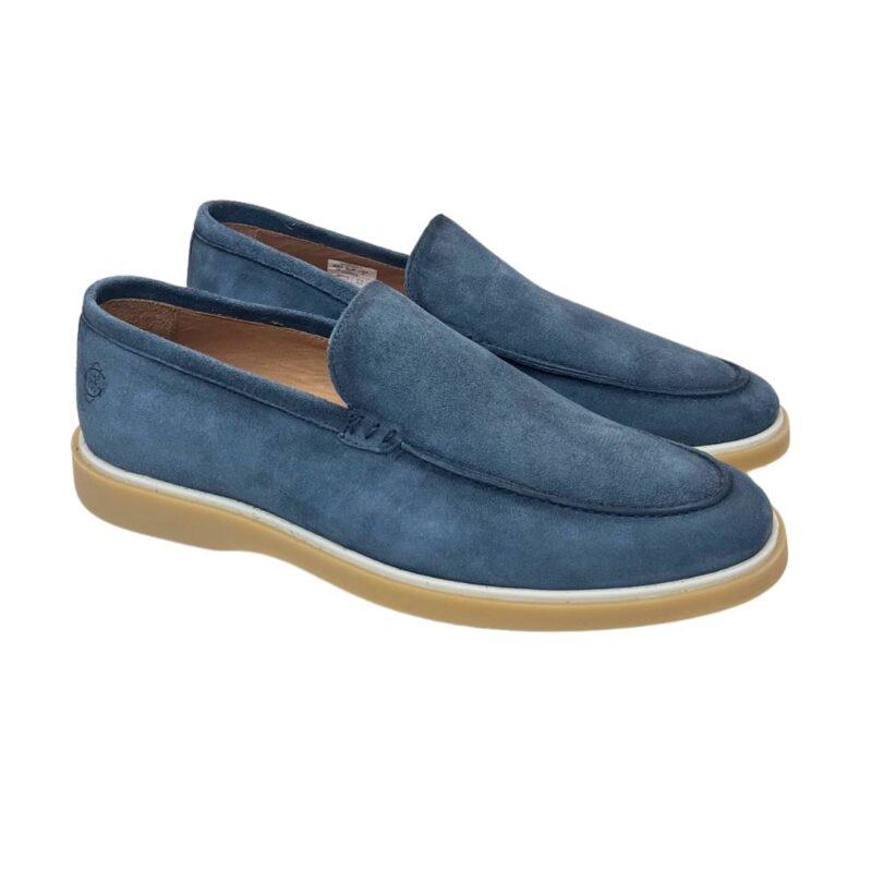 Mocassim Camurça - Azul